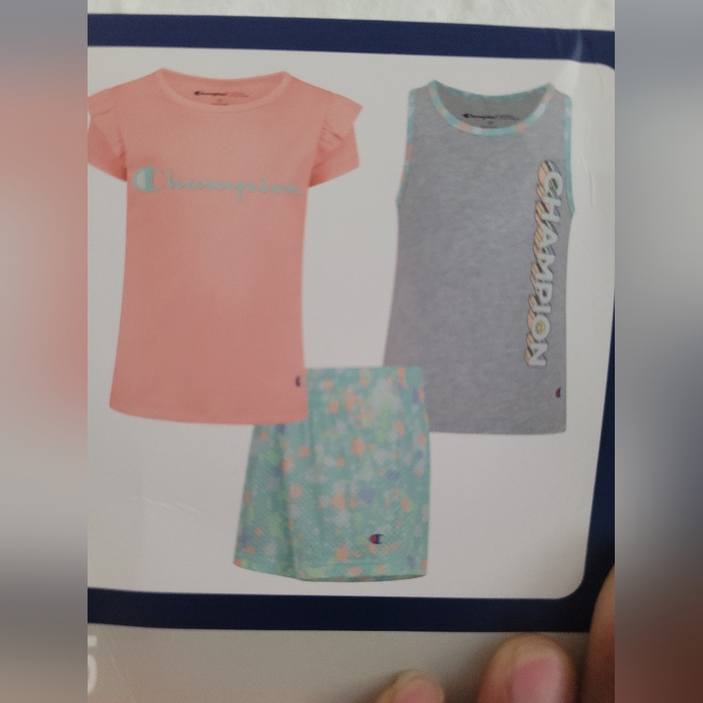 Champion Girls' 3 Piece Toddler Active Set (Girls5)